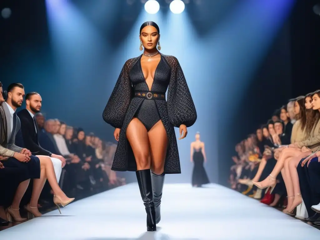 Desfile inclusivo: diversidad en la moda Desfile de moda inclusiva para todos los cuerpos con modelos diversos exhibiendo su belleza única