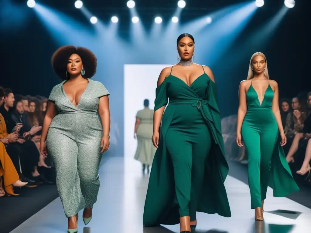 Pasarela inclusiva: diversidad de estilos y cuerpos empoderados Un desfile de moda inclusiva para todos los cuerpos, con diversidad y empoderamiento