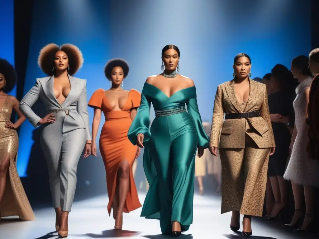 Desfile inclusivo: diversidad en la moda Desfile de moda inclusiva para todos cuerpos, celebrando la diversidad en la pasarela con estilo y elegancia