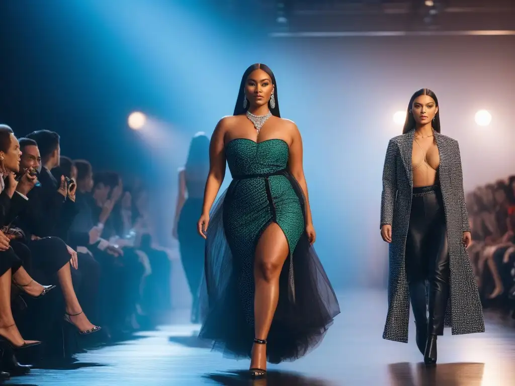 Desfile de moda inclusivo: diversidad y empoderamiento Desfile de moda inclusiva para todos cuerpos, diversidad y empoderamiento en la pasarela