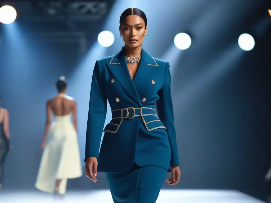 Desfile de moda inclusivo: diversidad de modelos desfilando con estilo Desfile de moda inclusiva para todos cuerpos, diversidad y glamour en la pasarela