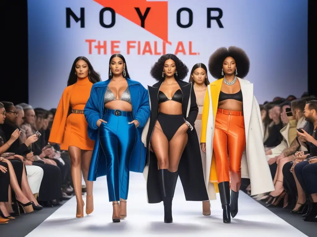 Desfile de moda inclusiva para todos los cuerpos con diversidad de modelos empoderados