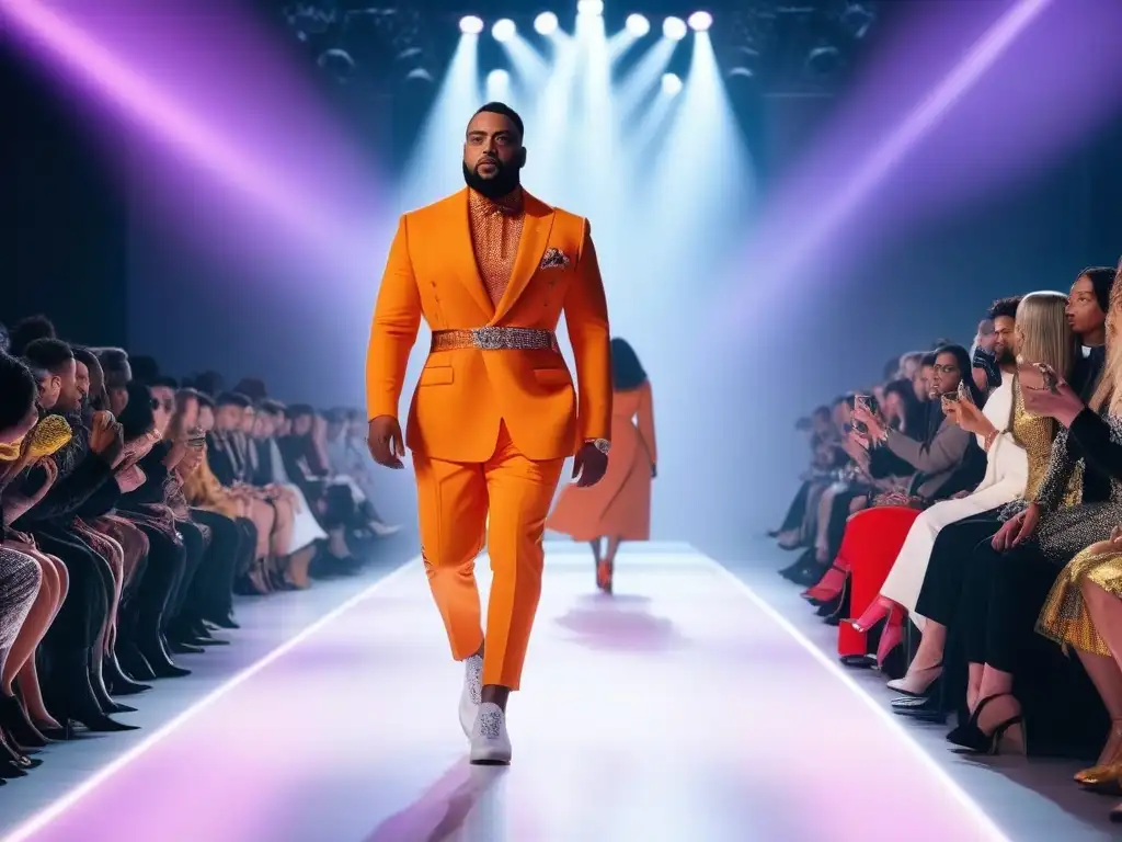 Desfile de moda inclusiva: diversidad y empoderamiento Un desfile de moda inclusiva para todos los cuerpos, con diseños modernos y diversidad de modelos seguros de sí mismos