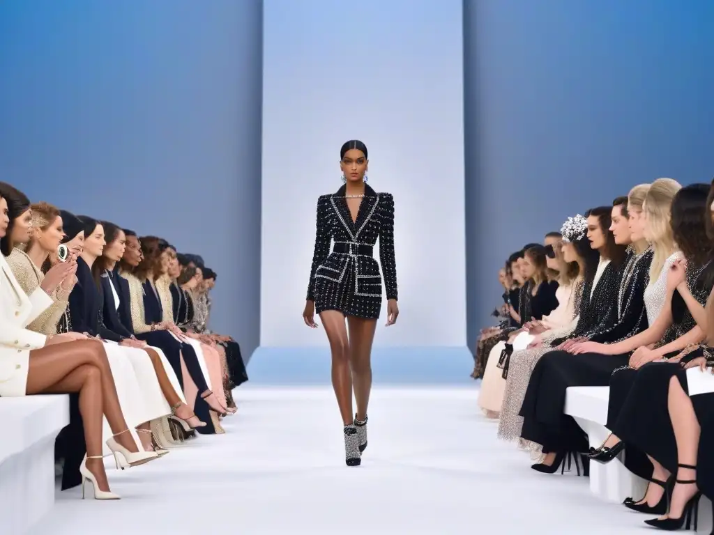 Pasarela Chanel: Belleza e inclusión en la moda Un desfile de moda inclusiva para todos cuerpos: modelos diversos lucen diseños impresionantes de Chanel con elegancia y confianza en la pasarela