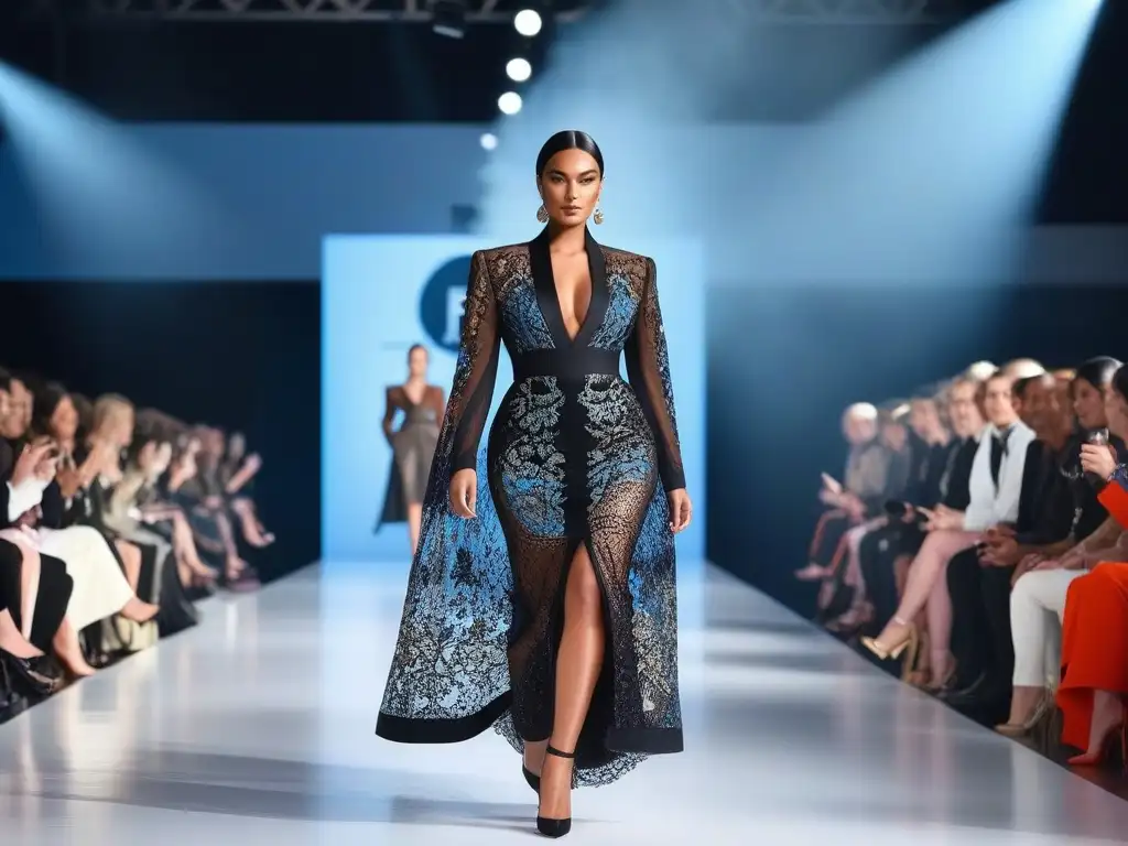 Diversidad y empoderamiento: desfile de moda inclusiva Desfile de moda inclusiva para todos cuerpos con modelos diversos caminando con confianza en la pasarela