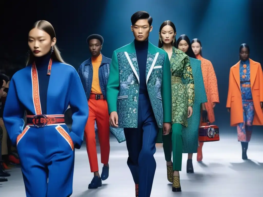 Desfile inclusivo de Kenzo: diversidad y estilo Desfile de moda inclusiva para todos los cuerpos con modelos diversos luciendo la colección de Kenzo