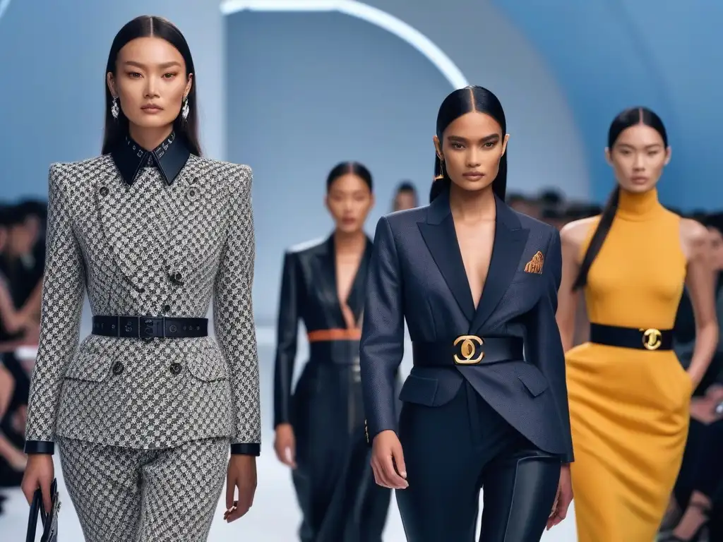 Diversidad y estilo: desfile inclusivo de moda Louis Vuitton Desfile de moda inclusiva para todos los cuerpos con modelos diversos exhibiendo elegancia y estilo en la pasarela