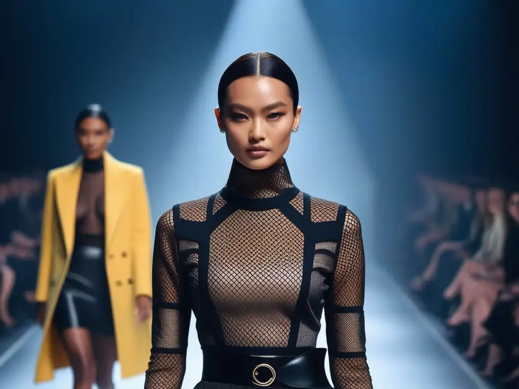 Desfile de moda Louis Vuitton con diversidad de cuerpos y estilo moderno Desfile de moda inclusiva para todos los cuerpos en la pasarela, modelos diversos lucen con confianza la colección de Louis Vuitton