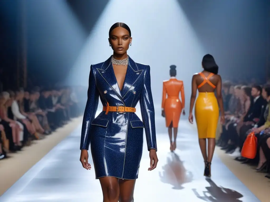 Desfile de moda Louis Vuitton: diversidad y empoderamiento en 8k Desfile de moda inclusiva para todos los cuerpos con modelos seguros y elegantes en la pasarela de Louis Vuitton