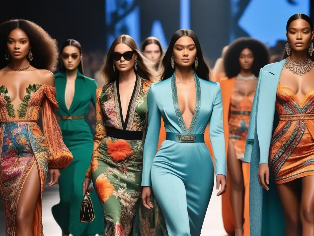 Diversidad y elegancia en pasarela con Roberto Cavalli Un desfile de moda inclusiva para todos los cuerpos con diseños lujosos y diversos de Roberto Cavalli