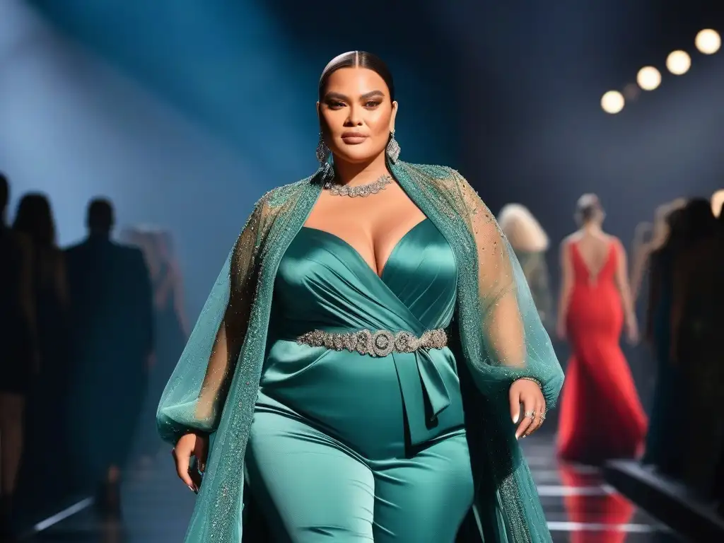 Desfile de moda inclusivo con moda Roberto Cavalli para todos los cuerpos Desfile de moda inclusiva para todos los cuerpos con sonrisas radiantes y poses empoderadas