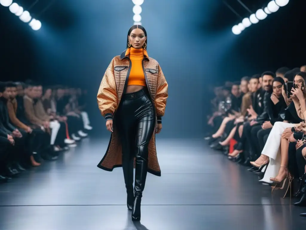 Desfile de moda inclusivo y empoderador con modelos diversos Desfile de moda inclusiva para todos los cuerpos con modelos diversos empoderados en pasarela