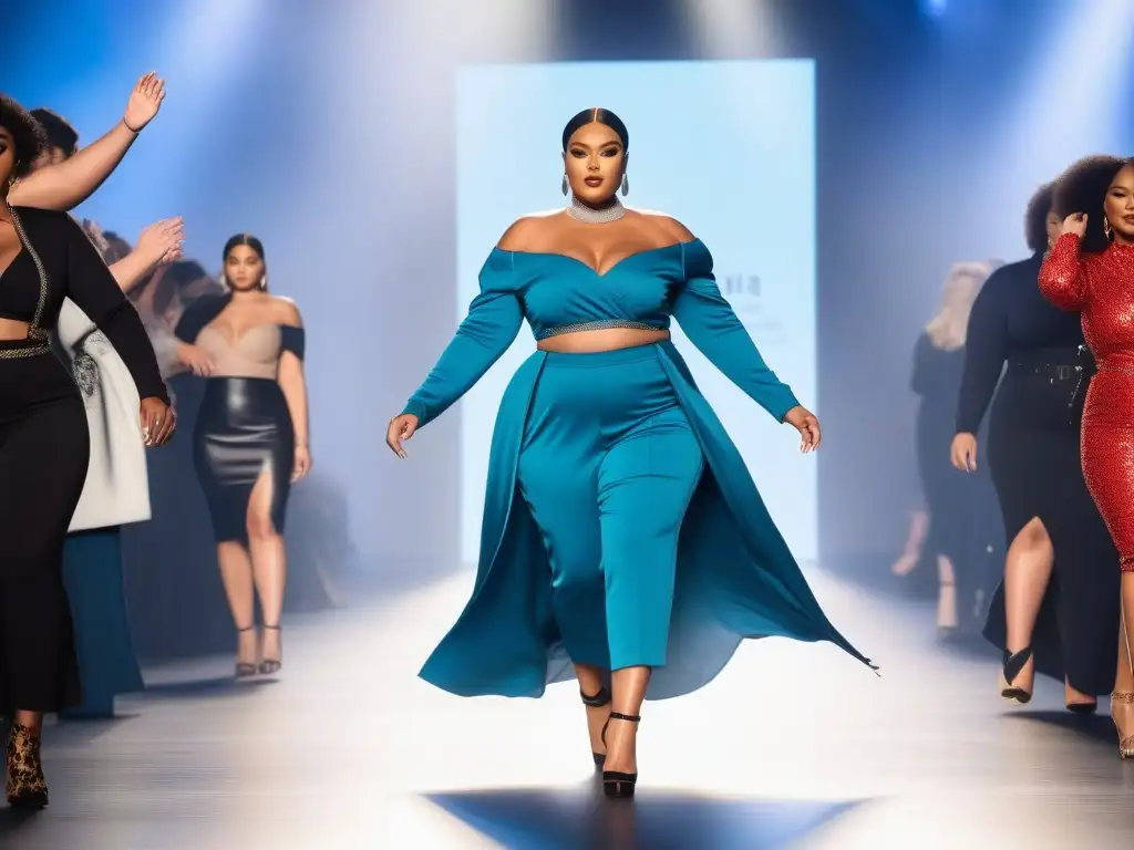 Desfile de moda inclusivo: Celebrando la diversidad y la autoconfianza Un desfile de moda inclusiva para todos los cuerpos, donde la diversidad y la belleza se celebran en la pasarela de la ciudad