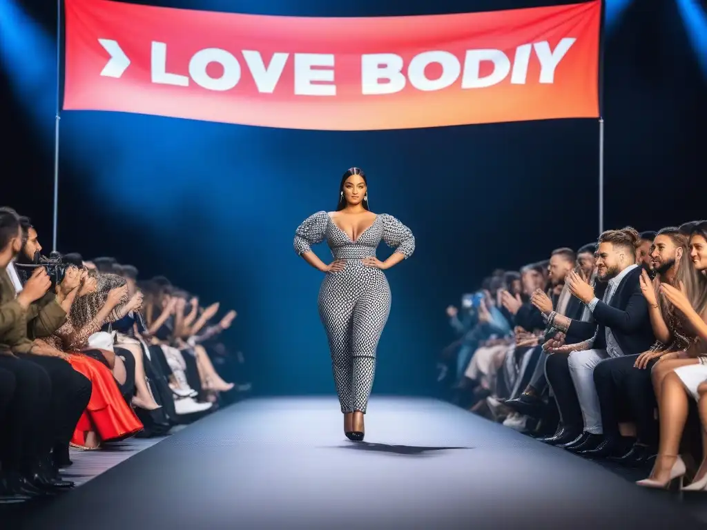 Desfile inclusivo: celebra la diversidad y el amor propio en la moda Desfile de moda inclusiva para todos cuerpos, celebrando la diversidad y la autoaceptación en la pasarela