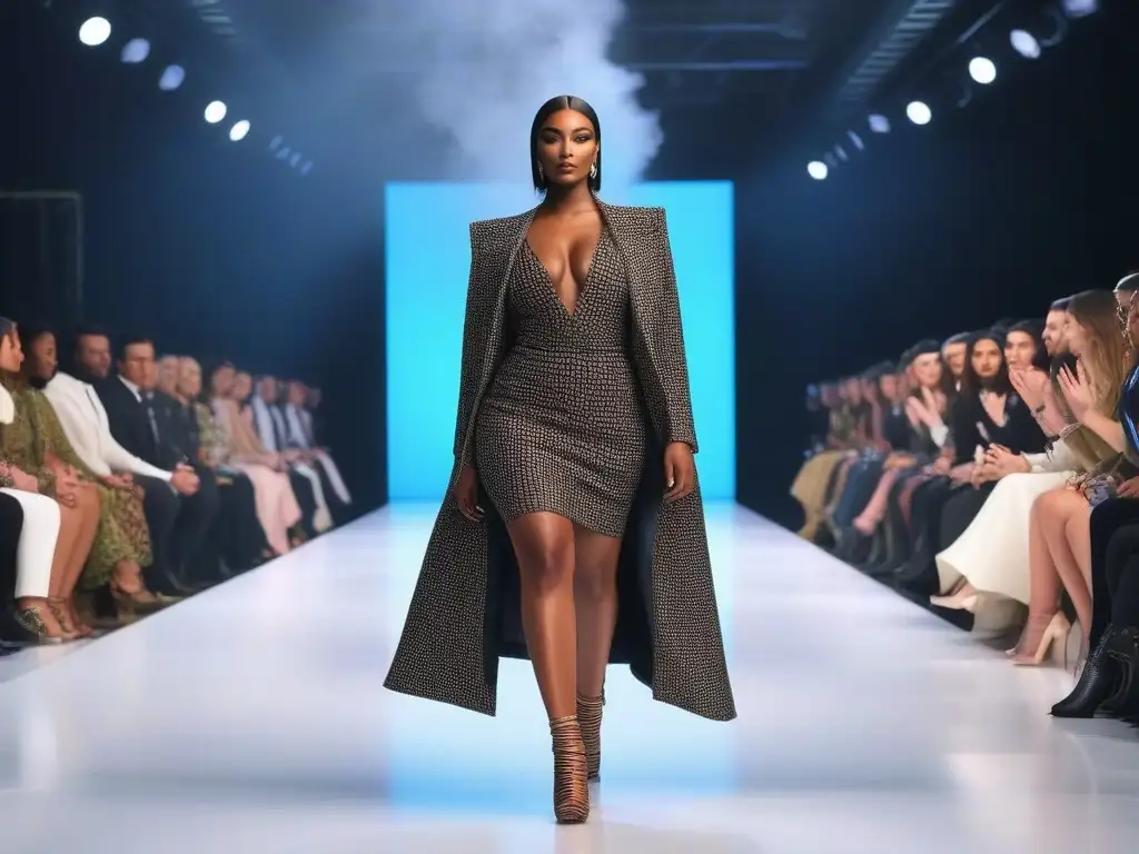 Desfile de moda inclusivo: Celebrando la diversidad con estilo Desfile de moda inclusiva para todos los cuerpos con modelos diversos radiantes y empoderados en la pasarela