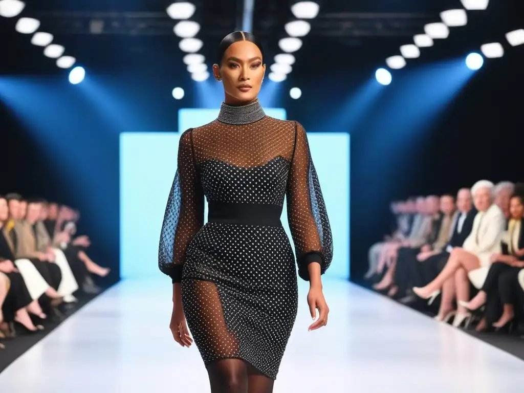 Desfile de moda inclusivo y diverso: Celebración de la individualidad Desfile de moda inclusiva para todos cuerpos, diversidad y empoderamiento en la pasarela con diseños elegantes y variados