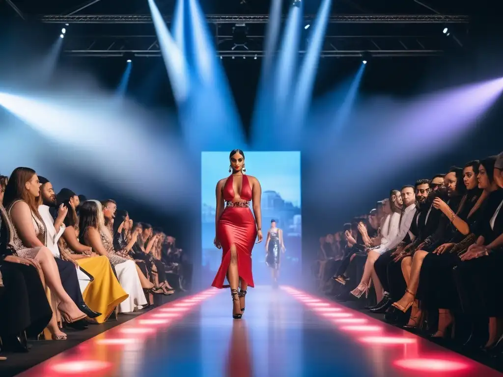 Desfile de moda inclusivo con diversidad de modelos Desfile de moda inclusiva para todos los cuerpos con modelos diversos caminando con confianza por la pasarela