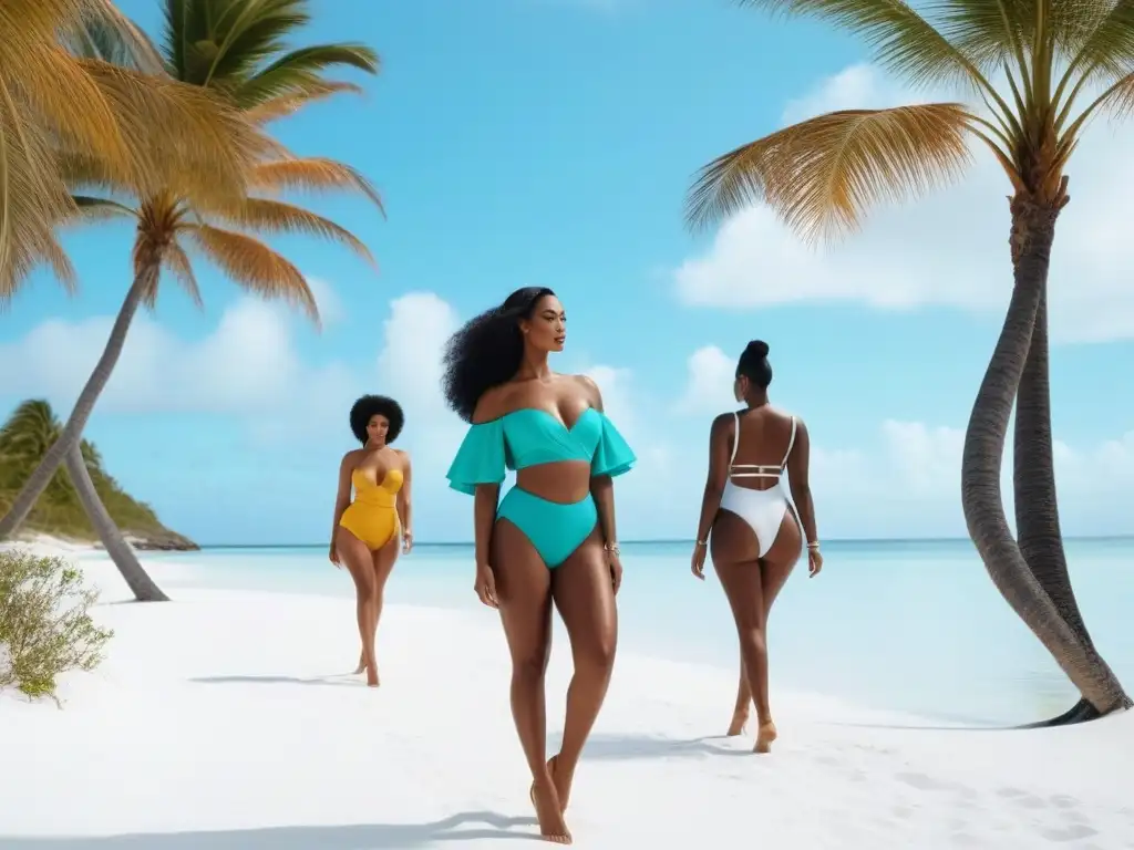 Desfile inclusivo en paraíso caribeño Un desfile de moda inclusiva para todos los cuerpos en una playa caribeña