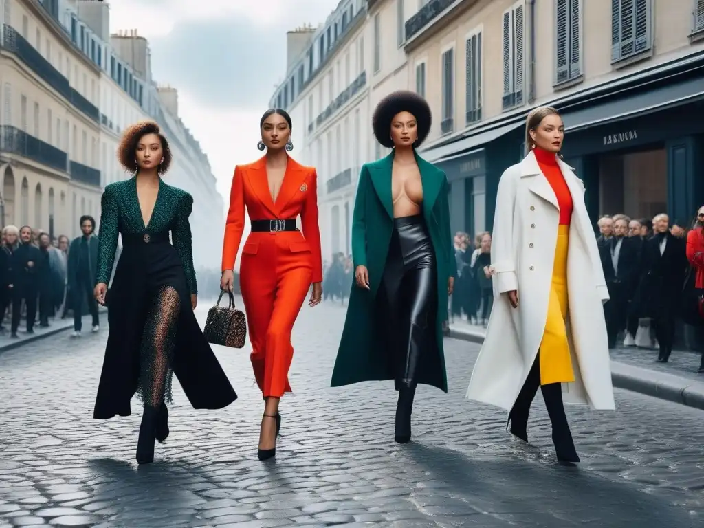 Desfile de moda inclusiva en París: diversidad y elegancia Desfile de moda inclusiva para todos cuerpos en París durante la Semana de la Moda