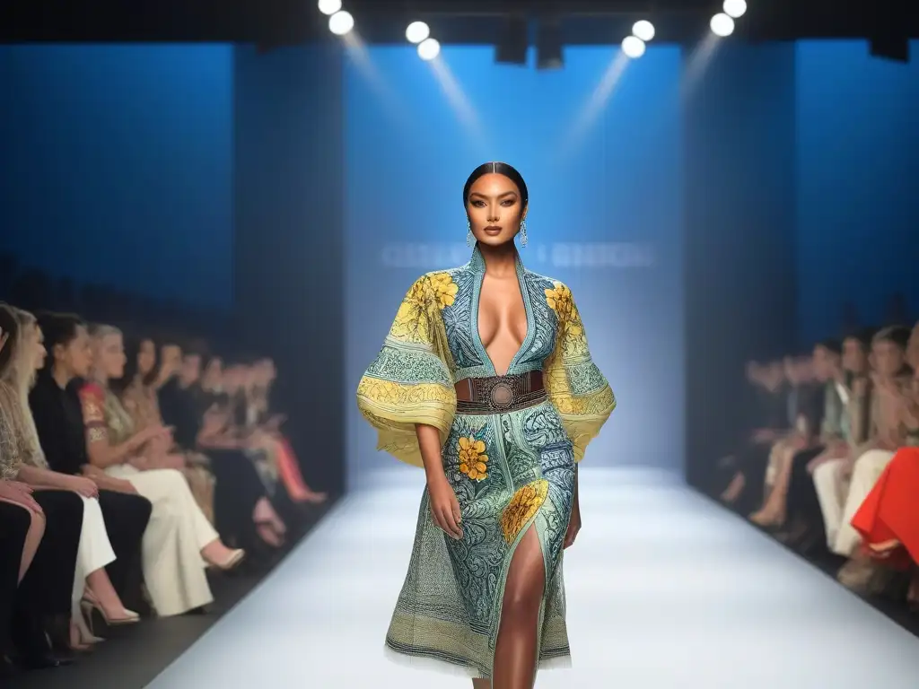 Desfile de moda multicultural: celebrando la diversidad con estilo Desfile de moda inclusiva para todos los cuerpos con modelos diversos y atuendos coloridos y vibrantes, celebrando la diversidad
