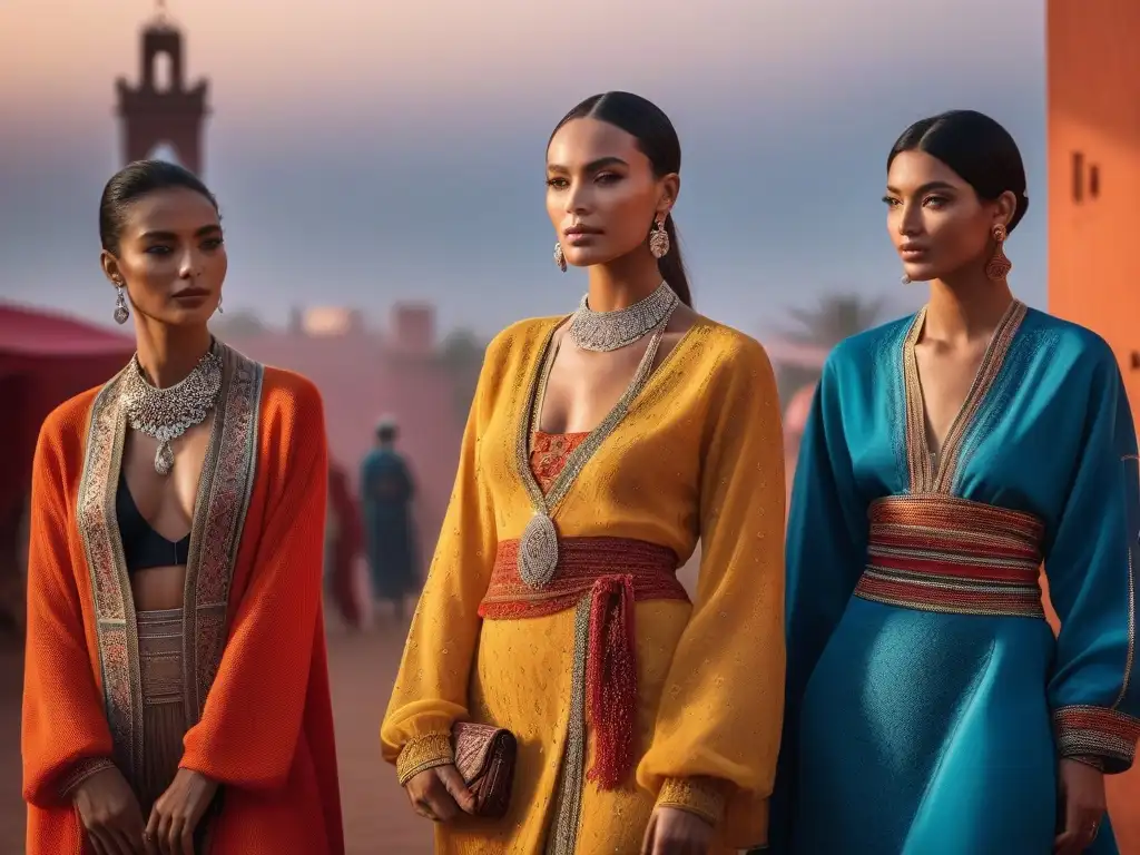 Estilo diverso en Marrakech: moda inclusiva y tradicional Desfile de moda inclusiva con cuerpos diversos en Marrakech