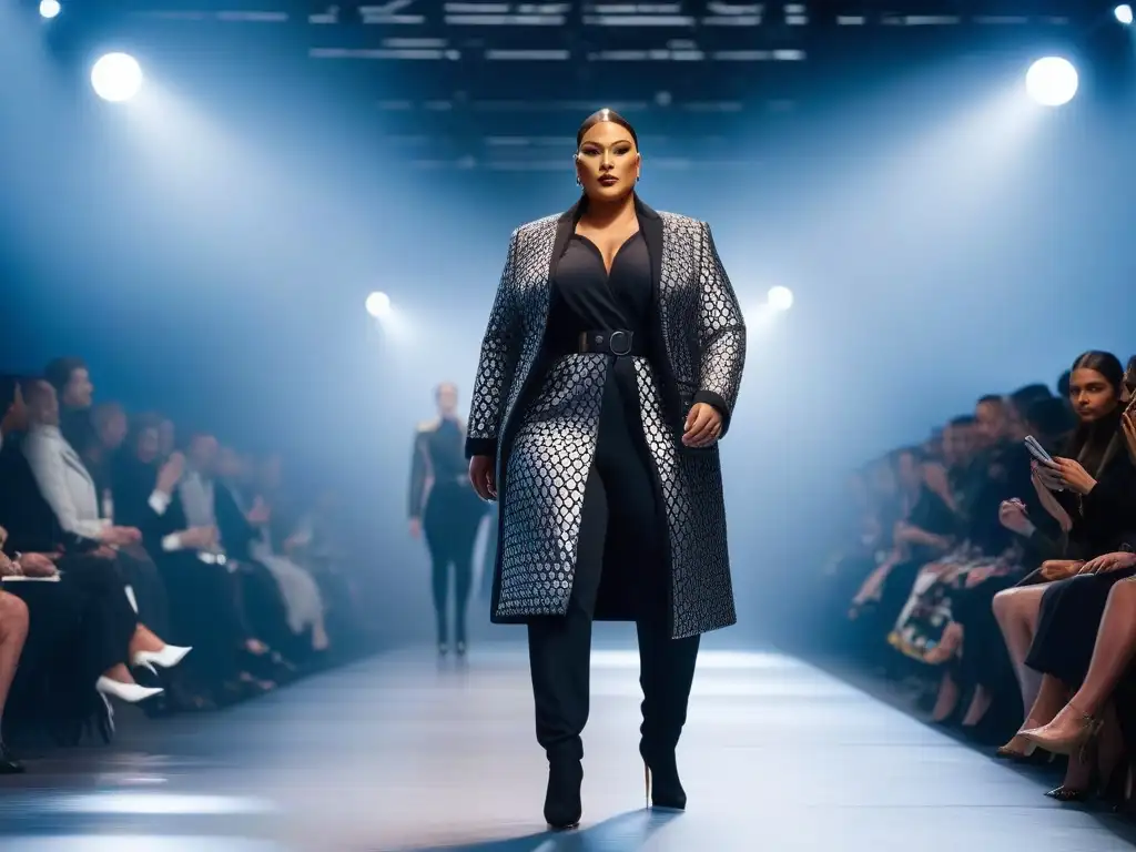 Desfile de moda adaptativa: diversidad, estilo y empoderamiento Desfile de moda inclusiva con diseños futuristas y tecnología innovadora