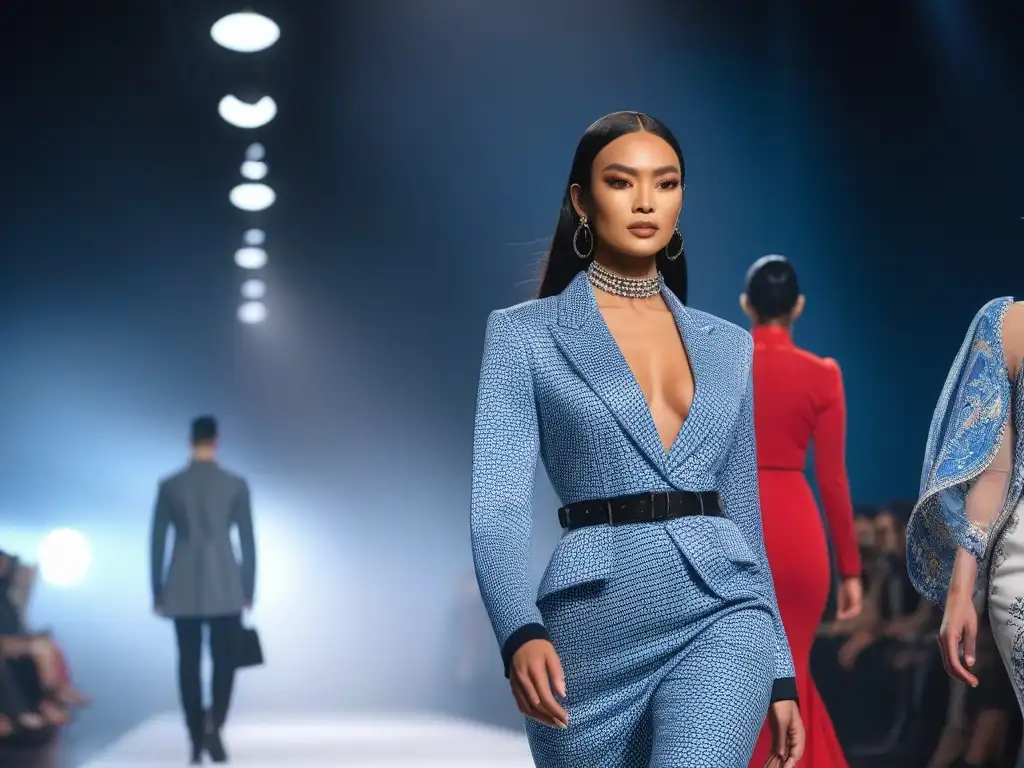 Pasarela de la Diversidad: Celebrando la Inclusividad en la Moda Desfile de moda inclusiva y diversa con modelos de distintas etnias, cuerpos e identidades de género, en un evento vanguardista y empoderador