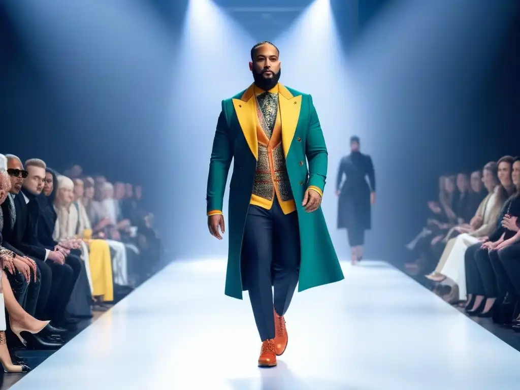 Desfile inclusivo: moda adaptativa celebra diversidad Desfile de moda inclusiva y diversa con prendas adaptables para todos cuerpos