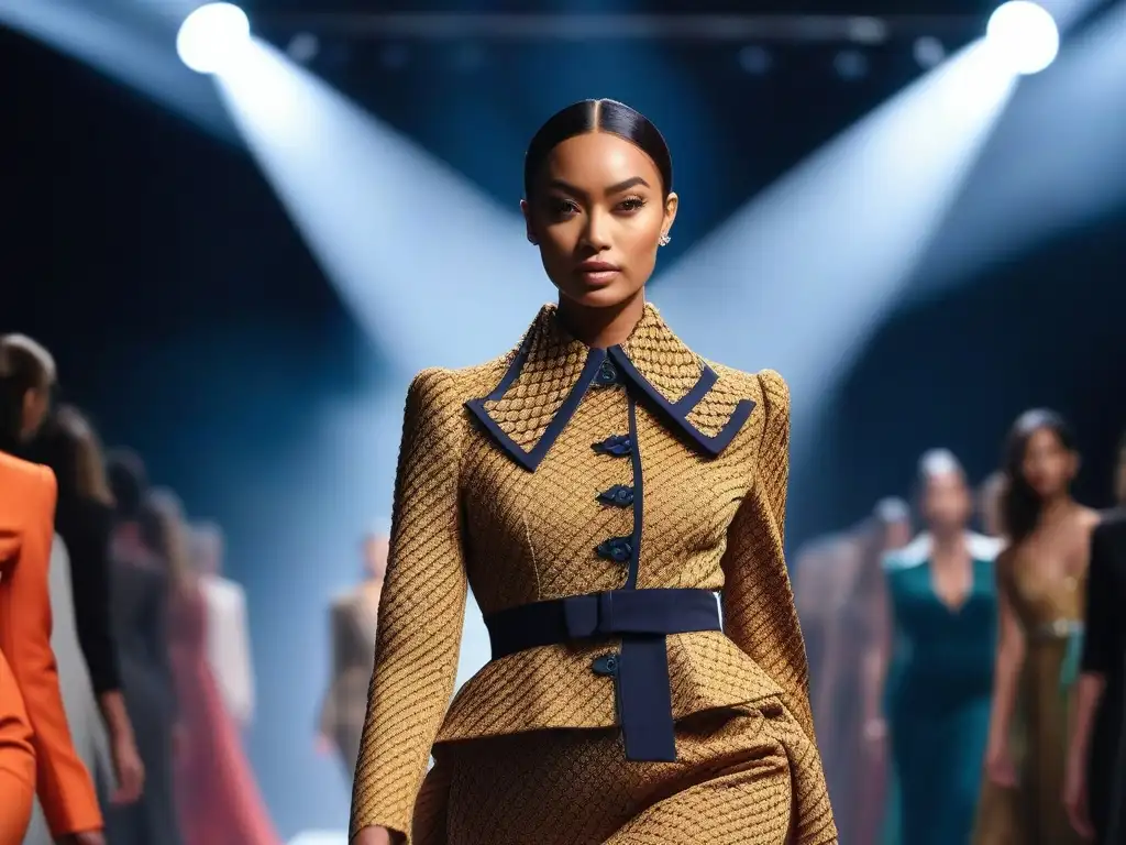 Pasarela de moda petite: diversidad y empoderamiento en movimiento Desfile de moda petite inclusiva y diversa con modelos seguras y modernas luciendo colecciones vibrantes y únicas
