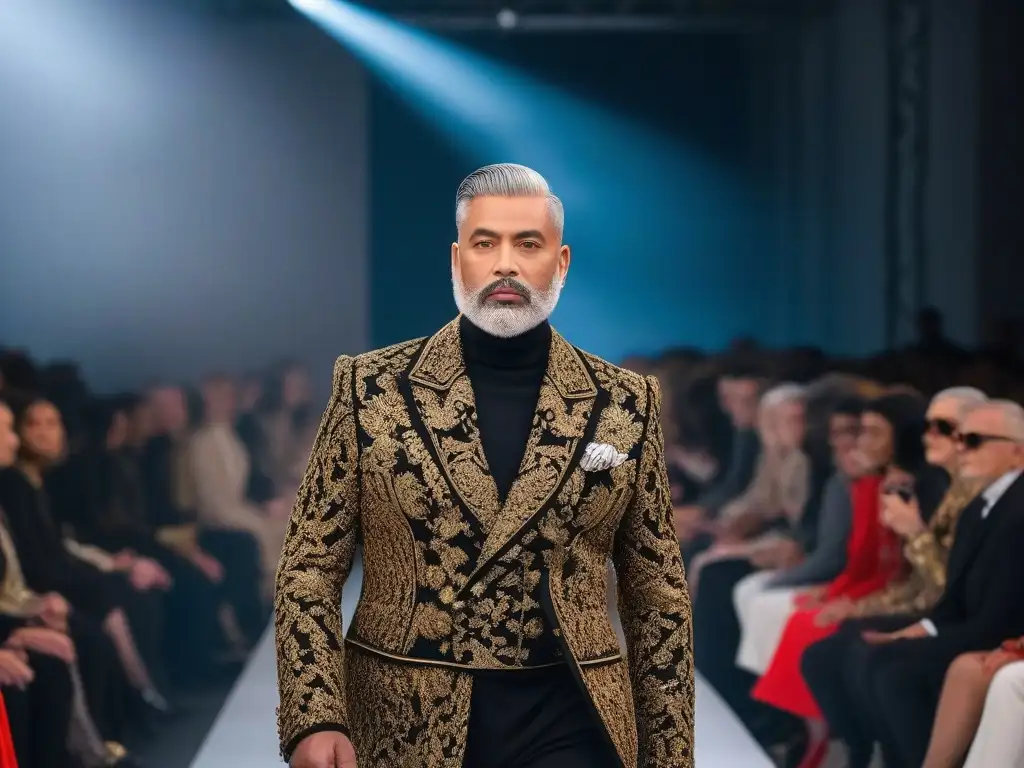 Desfile inclusivo de moda vanguardista en museo contemporáneo Un desfile de moda inclusiva y diversa: tendencias vanguardistas en un espacio contemporáneo y minimalista