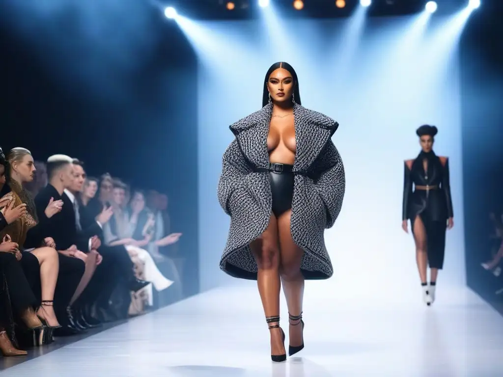Desfile de moda inclusivo con modelos diversos y estilos únicos Desfile de moda inclusiva y diversa con modelos de distintas etnias, cuerpos y géneros mostrando su individualidad