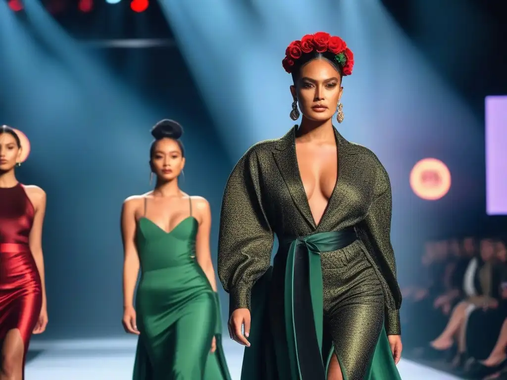 Desfile de moda inclusiva: diversidad y empoderamiento en la pasarela Un desfile de moda inclusiva y diversa individualidad, donde cada modelo irradia confianza y empoderamiento