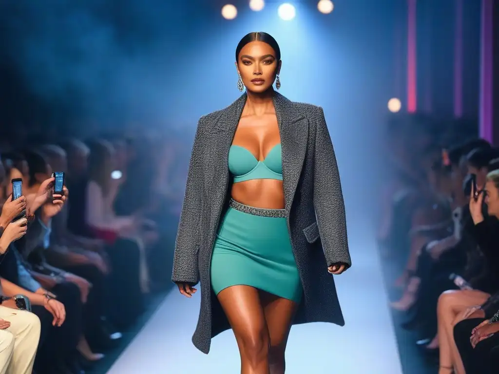 Desfile de moda inclusivo: celebrando la diversidad y la confianza Desfile de moda inclusiva con diversidad corporal y éxito, modelos seguros y poderosos en la pasarela