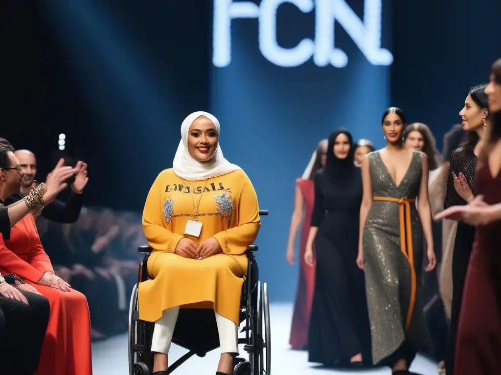 Desfile de moda inclusiva: Empoderamiento y diversidad Desfile de moda inclusiva celebra la diversidad y la autoestima de cuerpos diversos en una pasarela vibrante y empoderadora