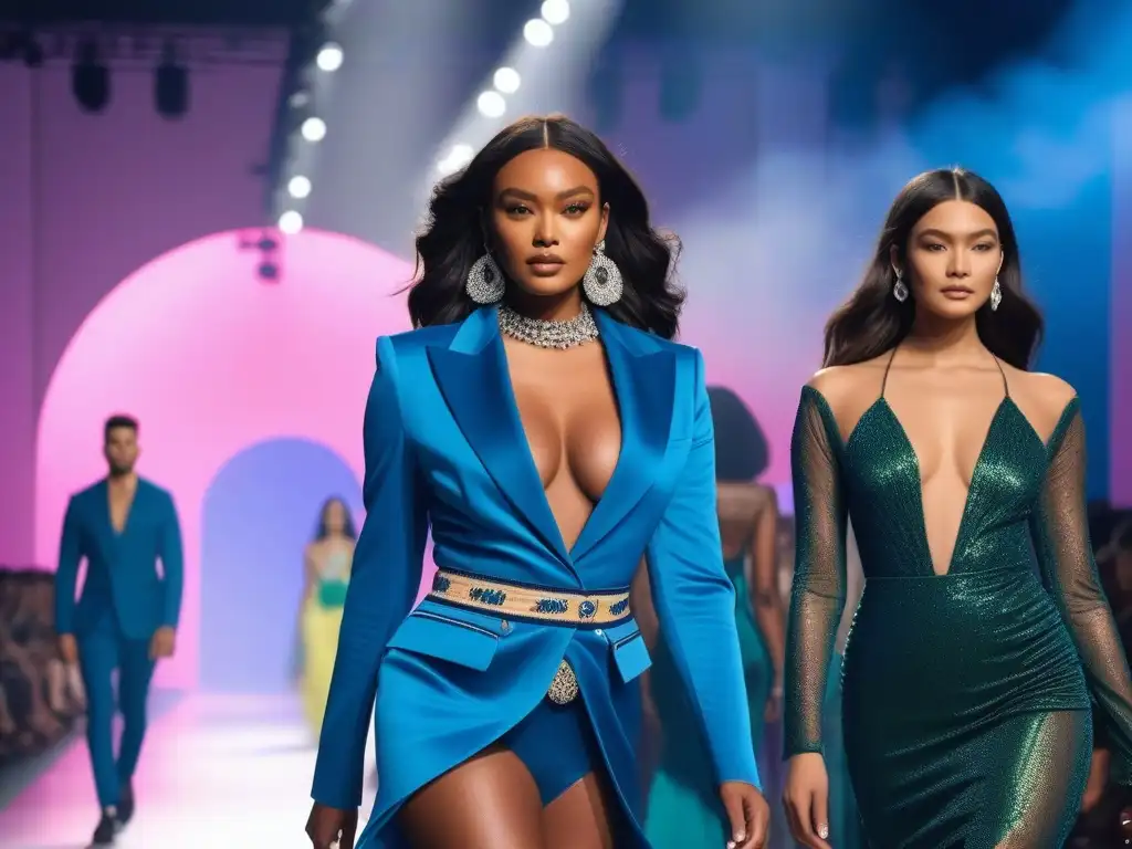 Desfile de moda inclusivo y empoderado: celebrando la diversidad Desfile de moda inclusiva con diversidad corporal y éxitosas modelos empoderadas