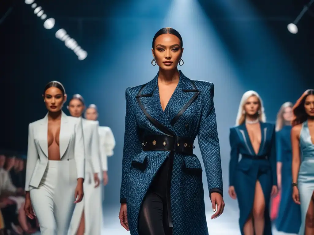 Desfile de moda inclusivo en Praga Desfile de moda inclusiva en Praga: modelos diversos caminan con confianza en la pasarela, exhibiendo diseños modernos y variados