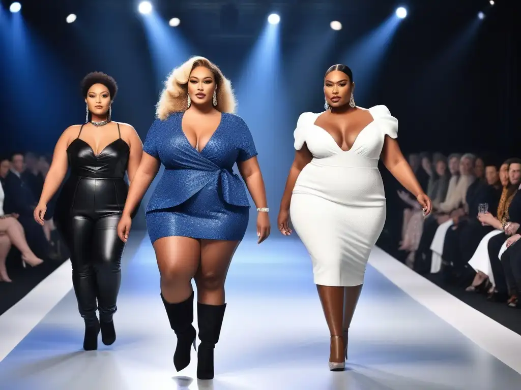 Desfile de moda plus size inclusiva y empoderada en la sociedad