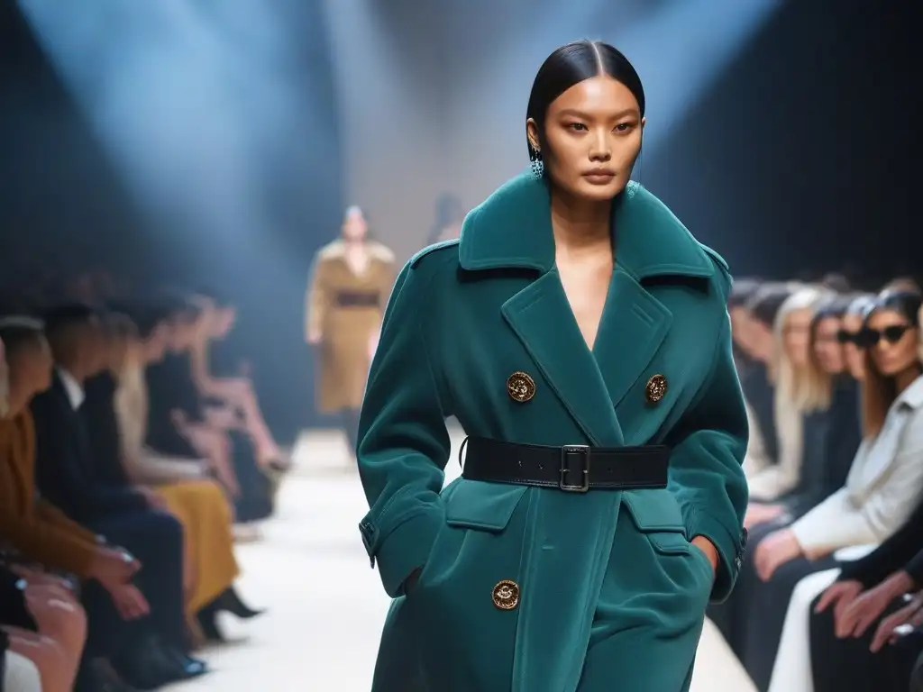 Desfile Burberry: moda inclusiva y empoderamiento Desfile de moda inclusiva Burberry desafío estudio con modelos diversos exhibiendo confianza y empoderamiento en la pasarela