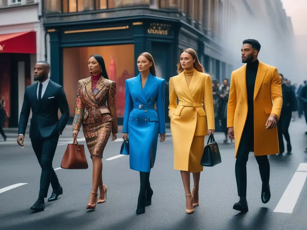 Moda sostenible en la ciudad: diversidad y elegancia Stella McCartney Un desfile de moda inclusiva Stella McCartney en una ciudad vibrante