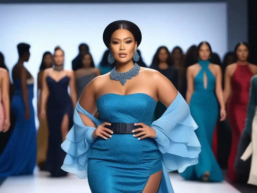 Desfile de moda inclusivo: belleza diversa y empoderamiento Desfile de moda inclusiva con modelos diversos, empoderados y seguros, impactando en cambios sociales