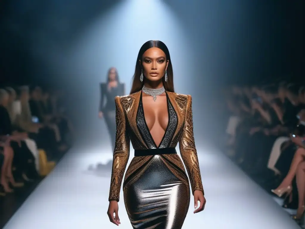 Desfile de moda Tom Ford: diversidad y elegancia en la pasarela Desfile de moda inclusiva con modelos de todos tamaños luciendo diseños de Tom Ford