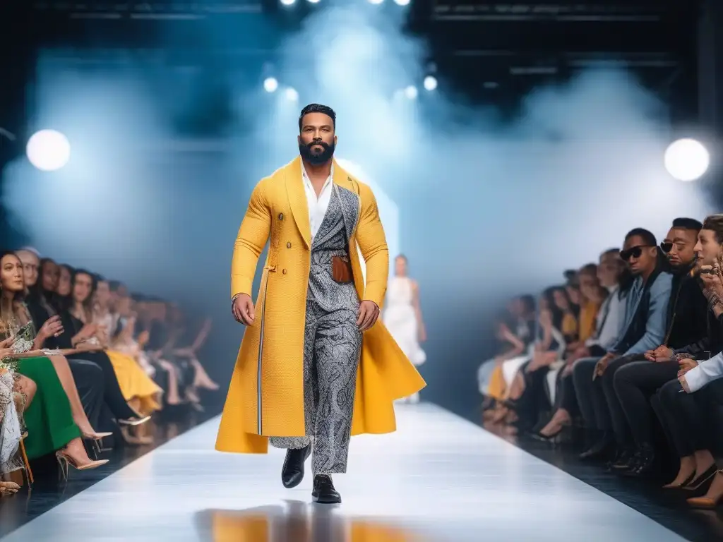 Desfile inclusivo: moda adaptativa en 8k Desfile de moda inclusiva con modelos luciendo diseños innovadores de tejidos adaptativos