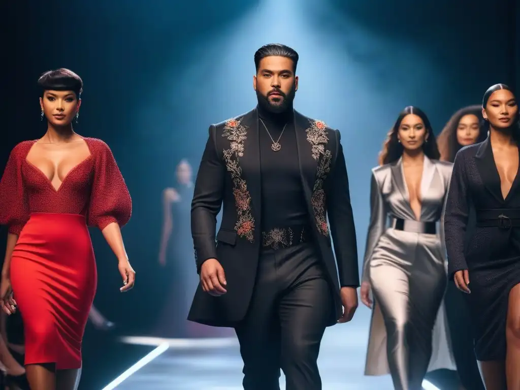 Desfile de moda inclusiva: diversidad y empoderamiento Desfile de moda inclusiva con modelos diversos empoderados en pasarela