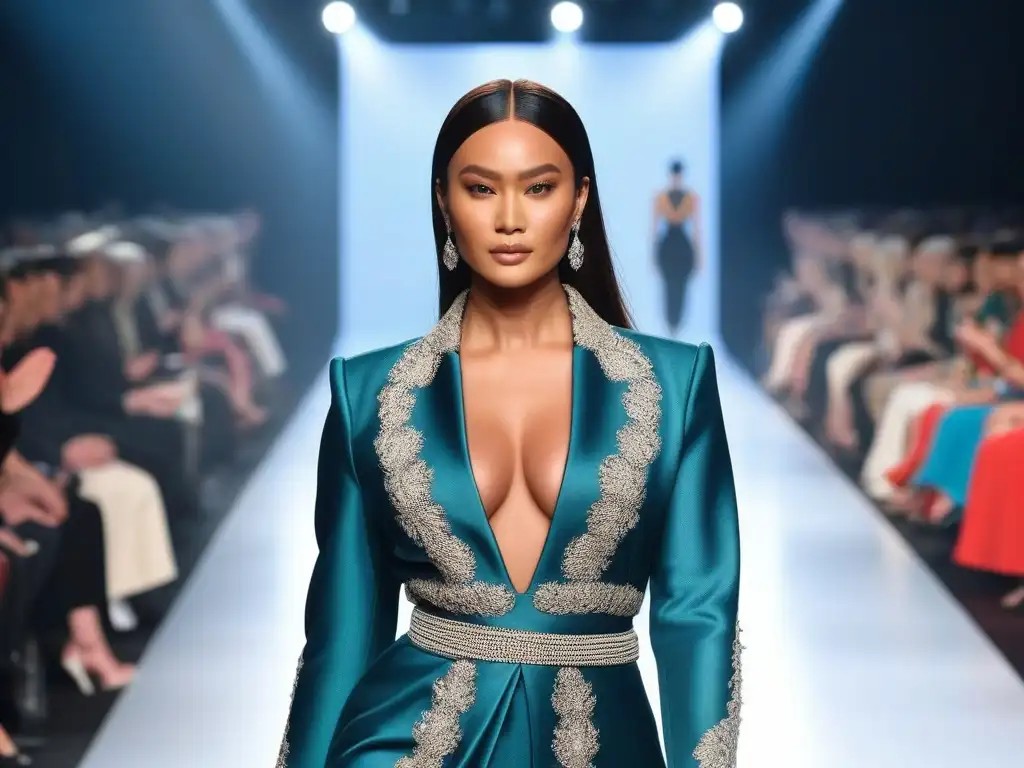 Desfile de moda inclusivo: diversidad y empoderamiento en la pasarela Desfile de moda inclusiva con modelos diversos mostrando empoderamiento y estilo