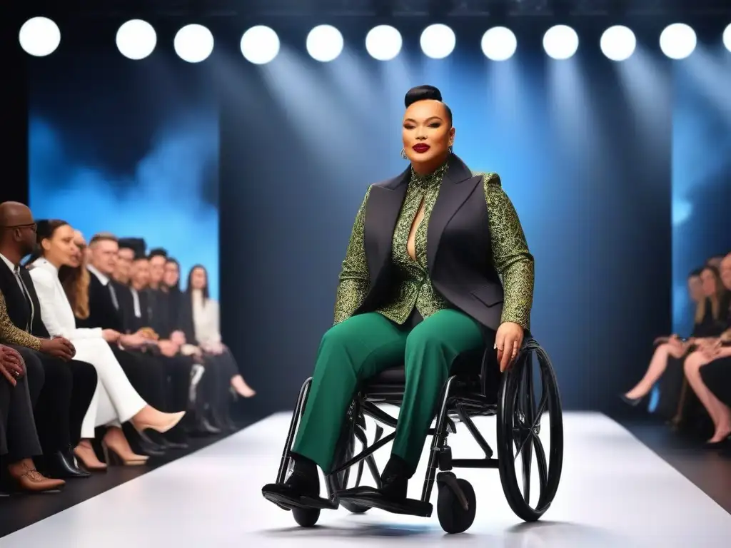 Desfile inclusivo: moda adaptativa en la pasarela Desfile de moda inclusiva con modelos diversos y adaptativos