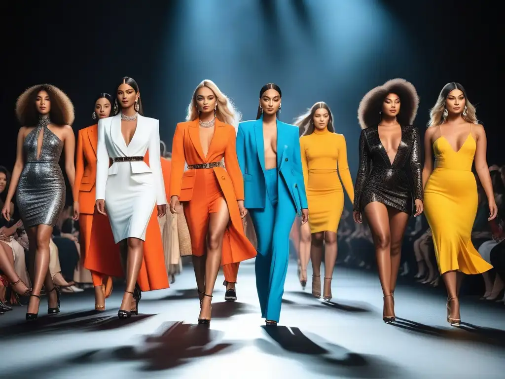 Desfile de moda inclusiva: diversidad, estilo y empoderamiento Un desfile de moda inclusiva con modelos diversos y estilos únicos en la Semana de la moda inclusiva