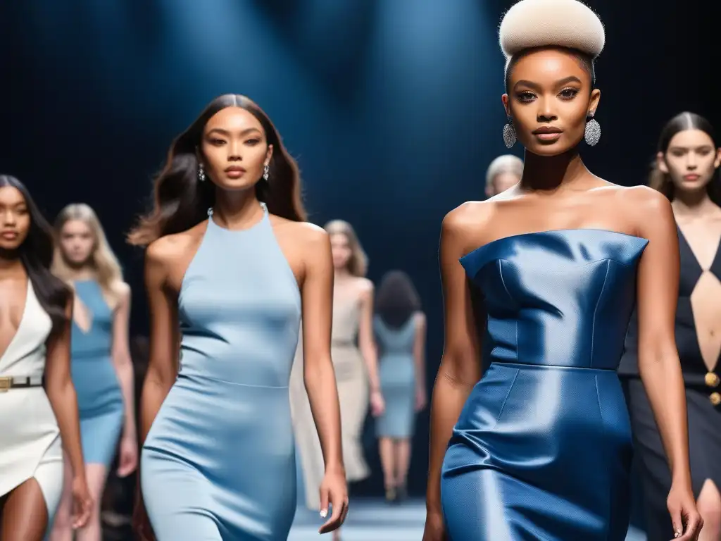 Desfile de moda petite: diversidad, estilo y empoderamiento Un desfile de moda inclusiva con modelos petite exudando confianza y estilo