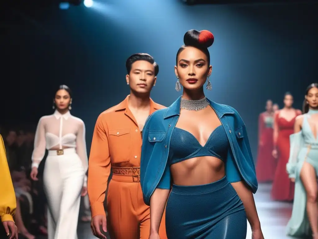 Desfile de moda transinclusiva: diversidad y elegancia en la pasarela Desfile de moda inclusiva con modelos trans apoyados por marcas trans inclusivas