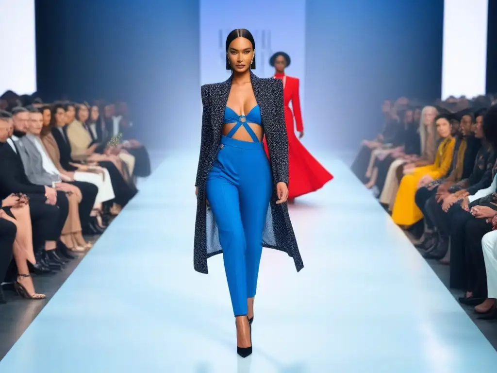 Diversidad y estilo en la pasarela: moda inclusiva que empodera Desfile de moda inclusiva con modelos diversos exhibiendo atuendos únicos y elegantes
