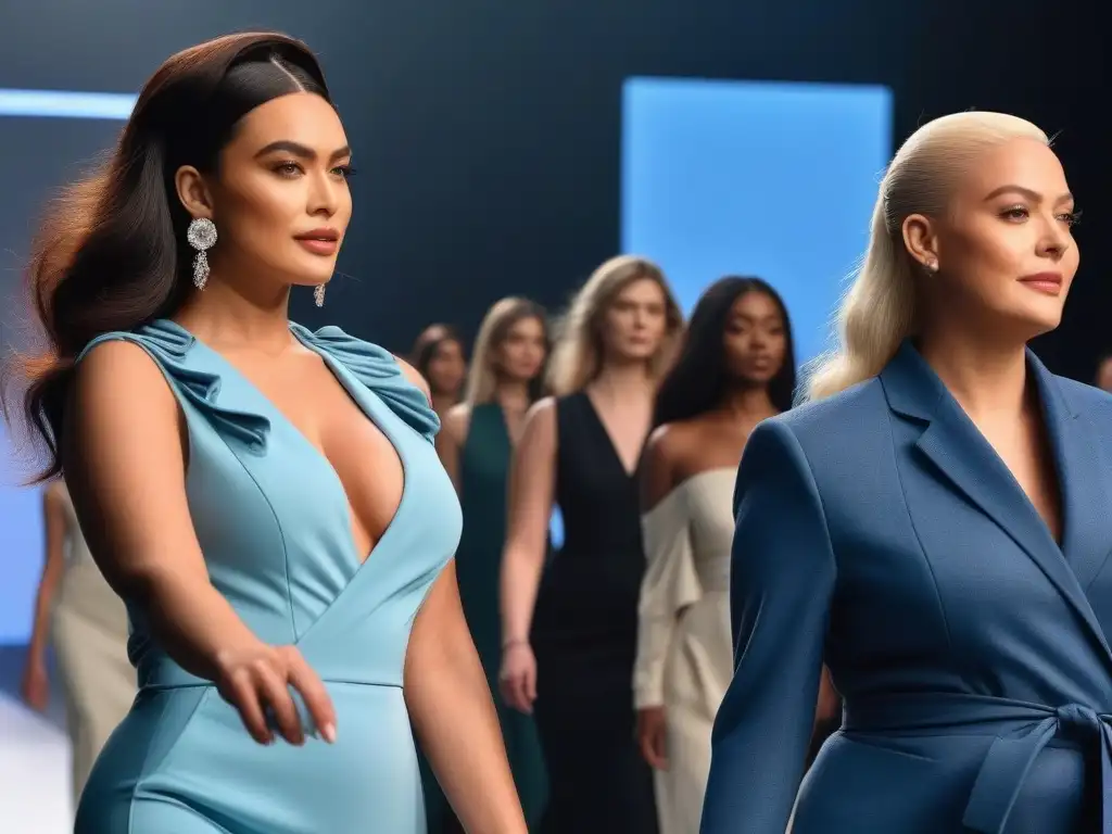 Desfile de moda inclusiva: diversidad en la pasarela Desfile de moda inclusiva con ropa adaptativa para diversidad corporal
